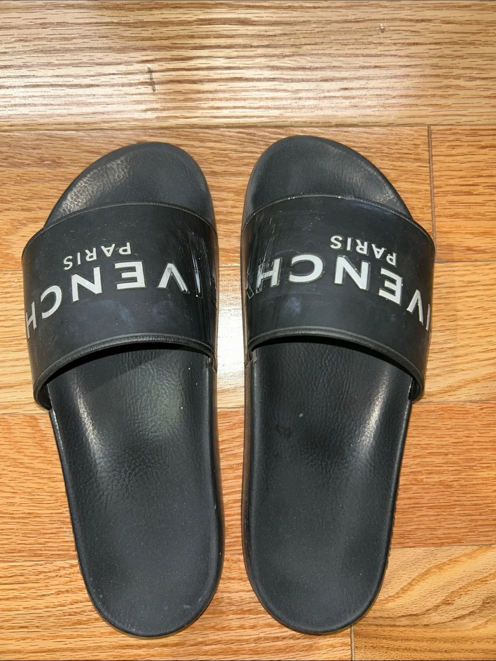 Givenchy Black Logo Slide Sandals